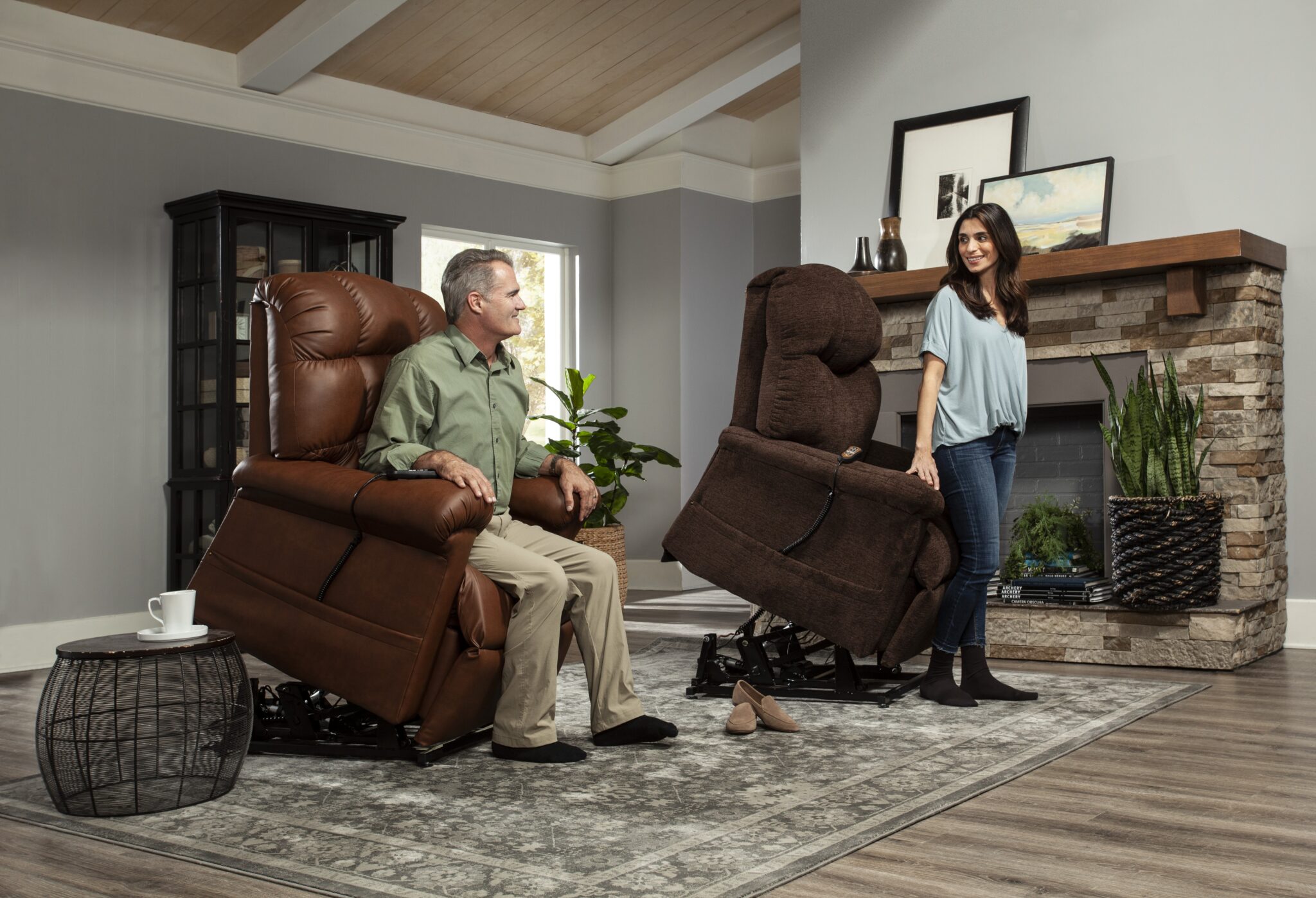 Los Angeles Golden and Pride lift chairs showroom lifestyle